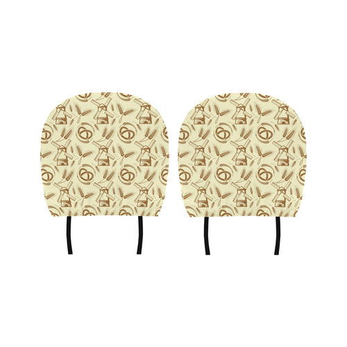 Windmill Wheat pattern Car Headrest Cover