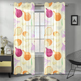 Onion garlic white red pattern Gauze Curtain