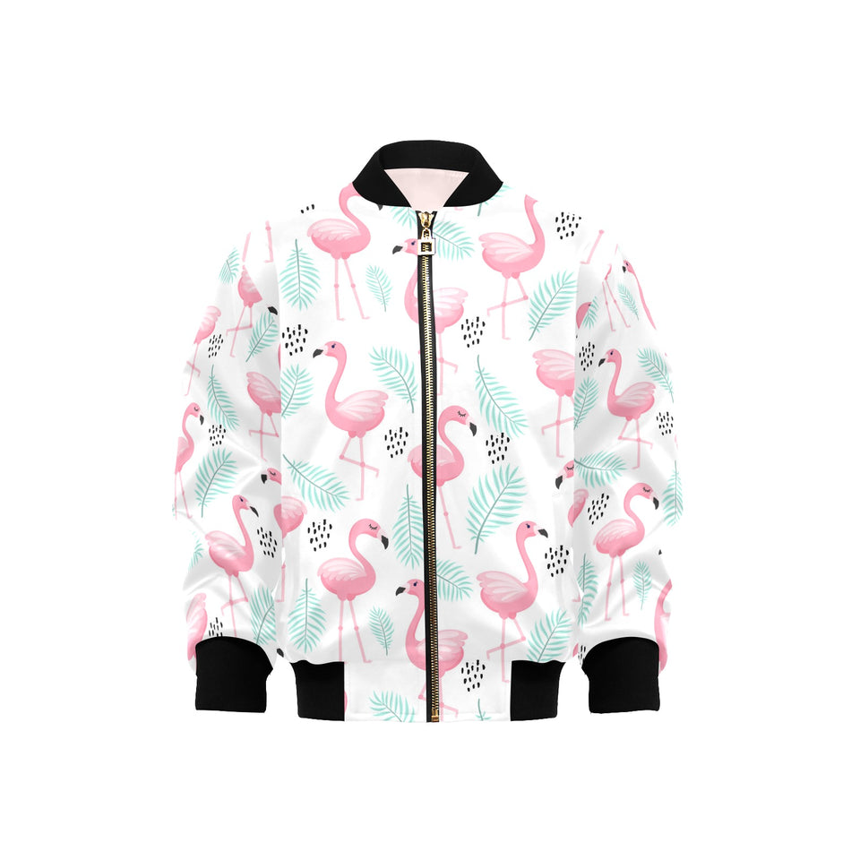 Cute flamingo pattern Kids' Boys' Girls' Bomber Jacket