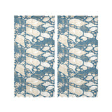 Sea turtle Polynesian Tribal design pattern Gauze Curtain