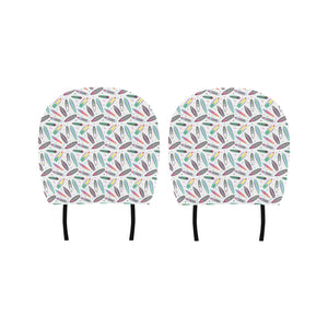 Surfboard Pattern Print Design 04 Car Headrest Cover