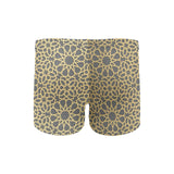 arabic star gold pattern Men's Swimming Trunks