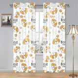 Cute beagle dog pattern background Gauze Curtain