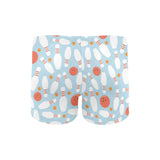 Bowling ball bowling pins blue blackground Men's Swimming Trunks