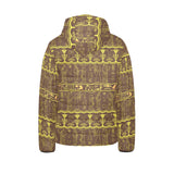 Egypt Hieroglyphics Pattern Print Design 03 Kids' Boys' Girls' Padded Hooded Jacket
