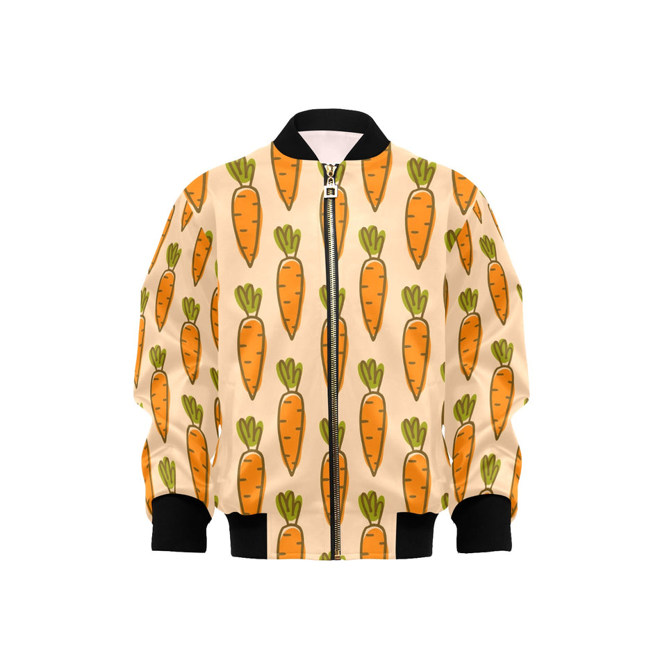 Carrot Pattern Print Design 04 Kids' Boys' Girls' Bomber Jacket