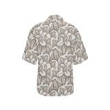 Stingray Pattern Print Design 05 Women's All Over Print Hawaiian Shirt