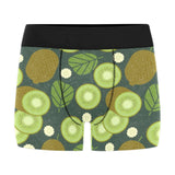 Whole sliced kiwi leave and flower Men's All Over Print Boxer Briefs Men's Underwear