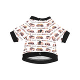 Camper Van Pattern Print Design 01 All Over Print Pet Dog Round Neck Fuzzy Shirt
