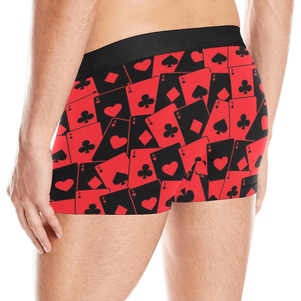 Casino Cards Suits Pattern Print Design 02 Men's All Over Print Boxer Briefs Men's Underwear