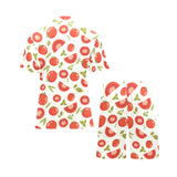 Tomato pattern Men's V-Neck Short Pajama Set