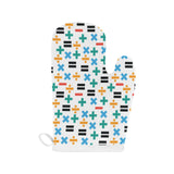 Math Pattern Print Design 05 Heat Resistant Oven Mitts