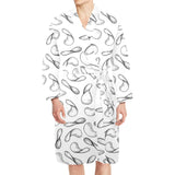 Potato Chips Pattern Print Design 04 Men's Long Sleeve Belted Night Robe