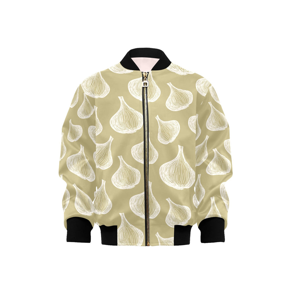 Garlic design pattern Kids' Boys' Girls' Bomber Jacket