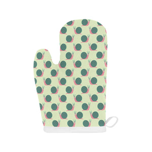 Snail Pattern Print Design 04 Heat Resistant Oven Mitts