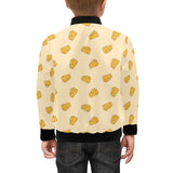Cheese pattern Kids' Boys' Girls' Bomber Jacket
