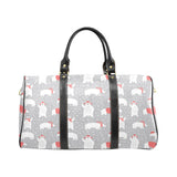 Cute polar bear christmas snow pattern Travel Bag