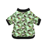 Coconut Pattern Print Design 02 All Over Print Pet Dog Round Neck Fuzzy Shirt