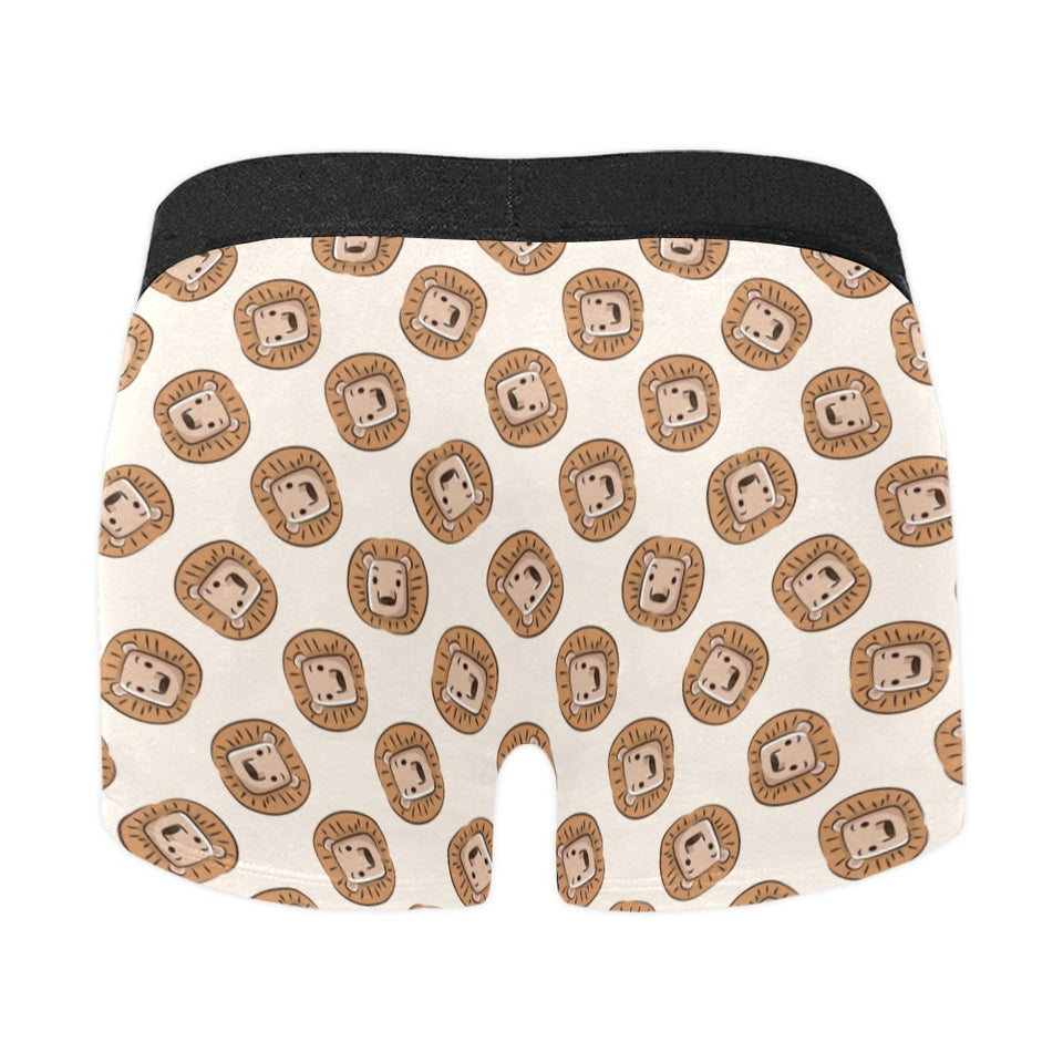 Lion Pattern Print Design 01 Men's All Over Print Boxer Briefs Men's Underwear