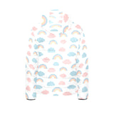 Cute rainbow clound pattern Kids' Boys' Girls' Padded Hooded Jacket