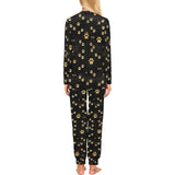 Dog Paws Pattern Print Design 05 Women's All Over Print Pajama Set