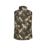 Horse Camouflage Pattern Women's Padded Vest