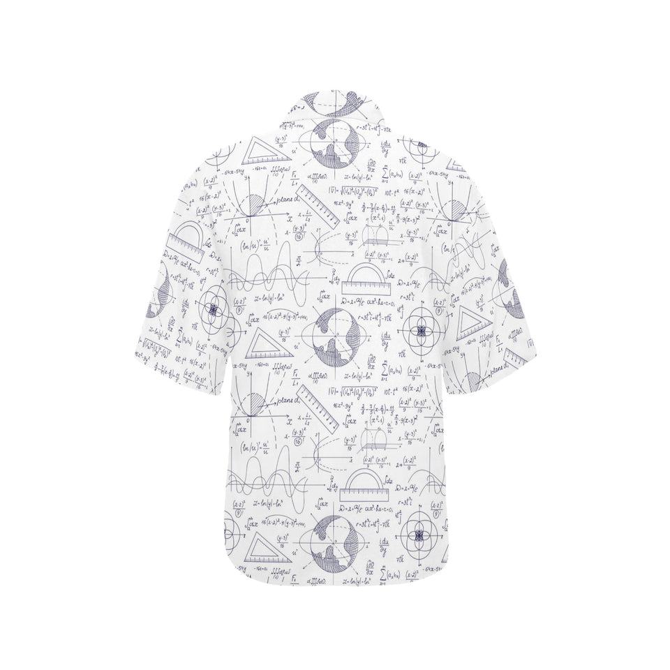Math Pattern Print Design 03 Women's All Over Print Hawaiian Shirt