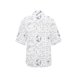 Math Pattern Print Design 03 Women's All Over Print Hawaiian Shirt