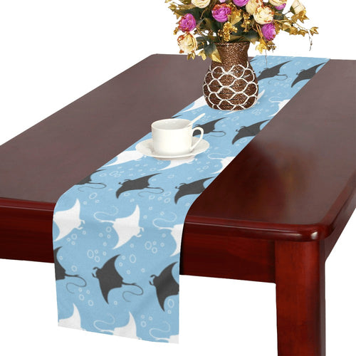 Stingray Pattern Print Design 03 Table Runner