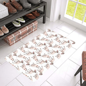 Bull Terrier Pattern Print Design 04 Doormat