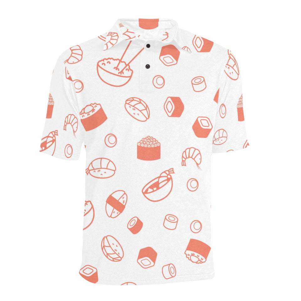 Sushi pattern Men's All Over Print Polo Shirt