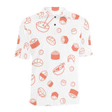 Sushi pattern Men's All Over Print Polo Shirt