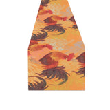 red rooster chicken cock pattern Table Runner