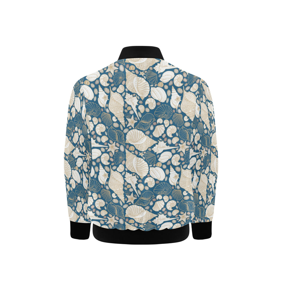 Sea turtle Polynesian Tribal design pattern Kids' Boys' Girls' Bomber Jacket