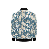 Sea turtle Polynesian Tribal design pattern Kids' Boys' Girls' Bomber Jacket