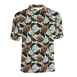 Coconut Pattern Print Design 03 Men's All Over Print Polo Shirt