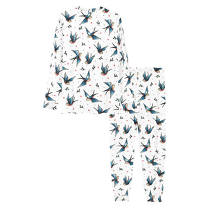 Swallow Pattern Print Design 04 Men's All Over Print Pajama