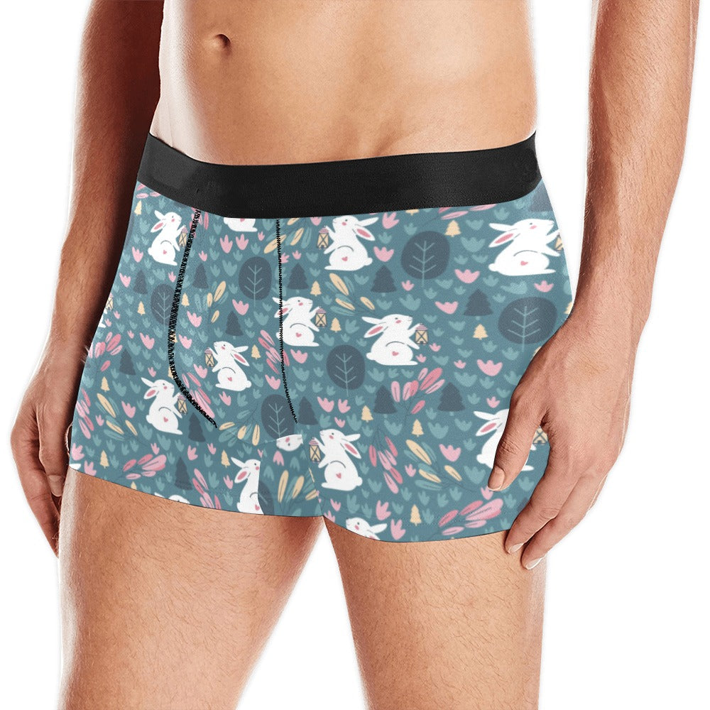 Cute rabbit pattern Men's All Over Print Boxer Briefs Men's Underwear
