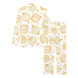 hand drawn onion pattern Women's Long Pajama Set