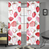 watercolor hand drawn beautiful strawberry pattern Gauze Curtain