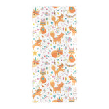 cute tribal fox pattern Beach Towel