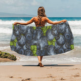blueberry pattern Beach Towel