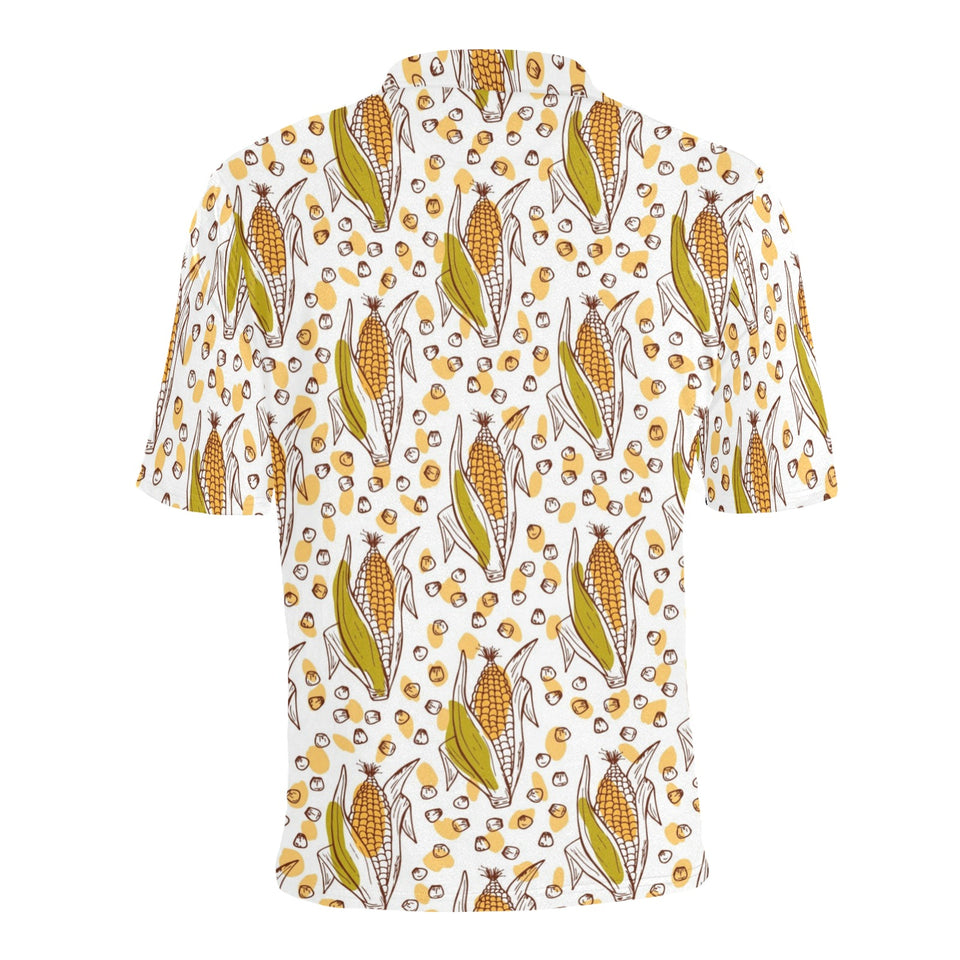 Corn Pattern Print Design 02 Men's All Over Print Polo Shirt