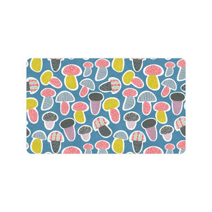 Colorful mushroom design pattern Doormat