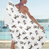 Chihuahua dog pattern Beach Towel