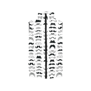 Mustache Beard Pattern Print Design 04 Women's Padded Vest
