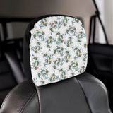 Peacock feather pattern Car Headrest Cover