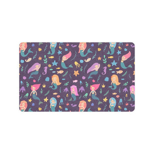 beautiful mermaid Fish jellyfish algae other marin Doormat