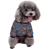 Octopus sea wave tropical fishe pattern All Over Print Pet Dog Round Neck Fuzzy Shirt