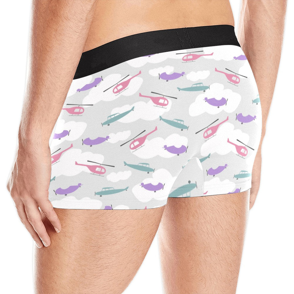 Helicopter plane pattern Men's All Over Print Boxer Briefs Men's Underwear